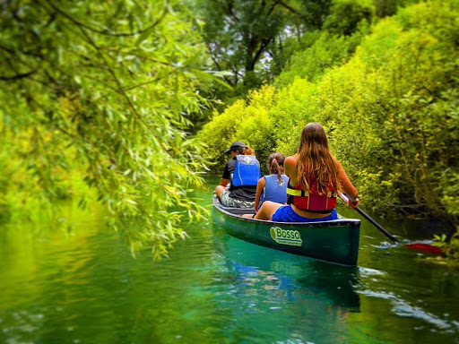 Fiume Tirino, canoa